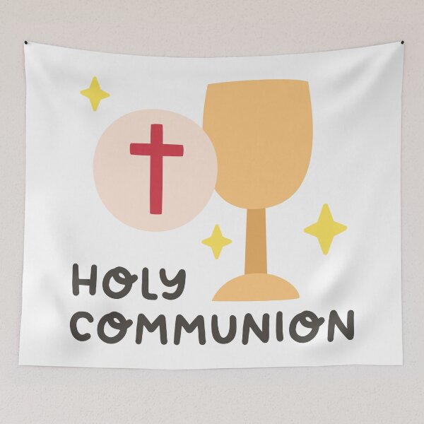 Item preview, Holy Communion Sticker with Chalice and Christian Symbols designed and sold by BubiStudio.