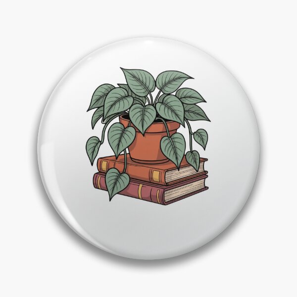 Item preview, houseplant on stacked books designed and sold by Mateusz Majcherek.