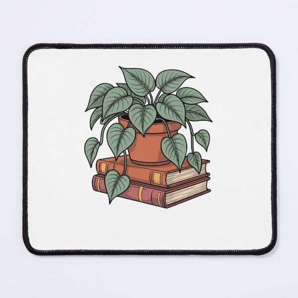 Item preview, houseplant on stacked books designed and sold by Mateusz Majcherek.