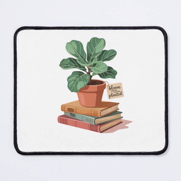 Item preview, houseplant on stacked books designed and sold by Mateusz Majcherek.