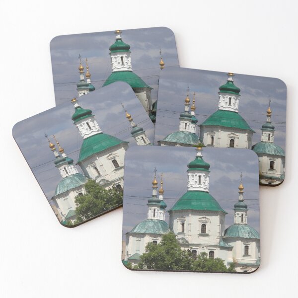 Item preview, Close-up of Transfiguration Cathedral Domes. Sunny Day in Sumy with Views of Orthodox Church. designed and sold by Maryna Gumenyuk.