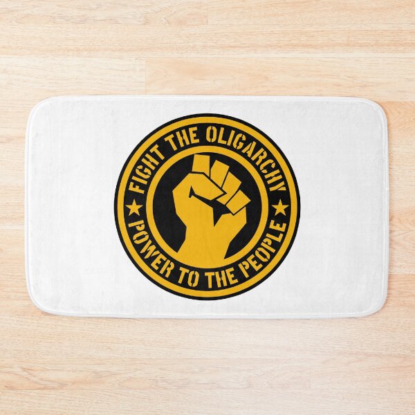 Item preview, Fight the Oligarchy - Power to the People (gold yellow) designed and sold by Thelittlelord.