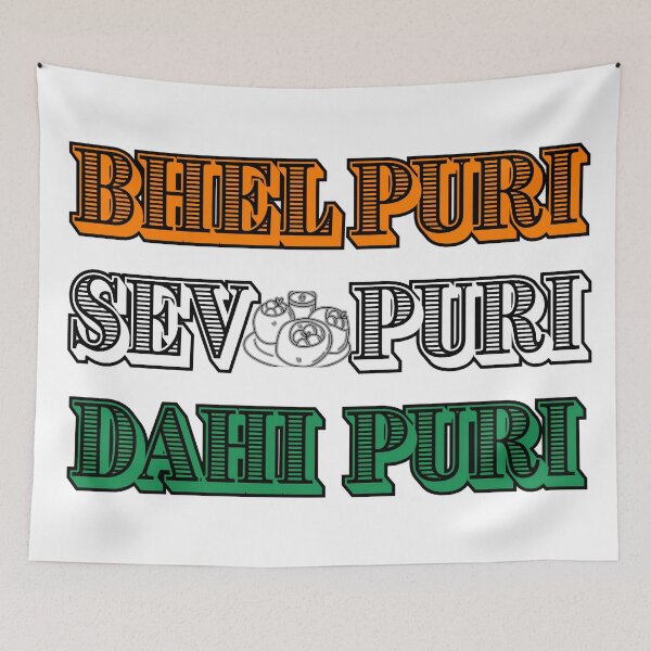 Item preview, Bhel Puri, Dahi Puri, Sev Puri | Indian Street Food Trio Delight designed and sold by RvinJo8.