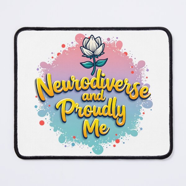 Item preview, Neurodiverse and Proudly Me Logo designed and sold by NoIdeaReally.