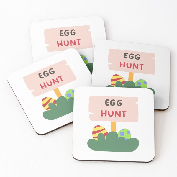 Item preview, Egg Hunt Easter Sticker with Wooden Sign and Hidden Eggs designed and sold by BubiStudio.