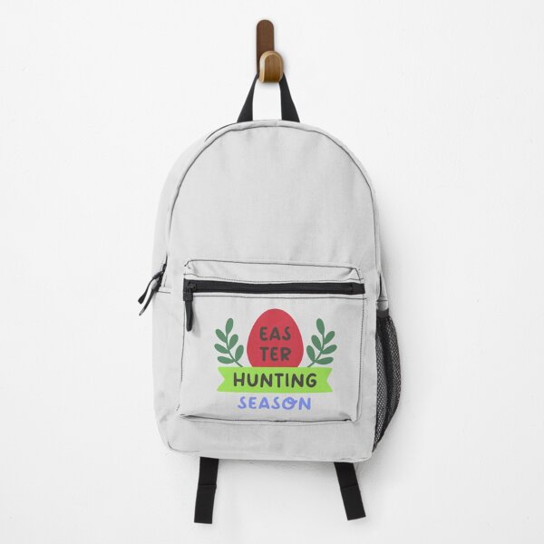 Item preview, Easter Hunting Season Sticker with Egg, Banner, and Leaves designed and sold by BubiStudio.