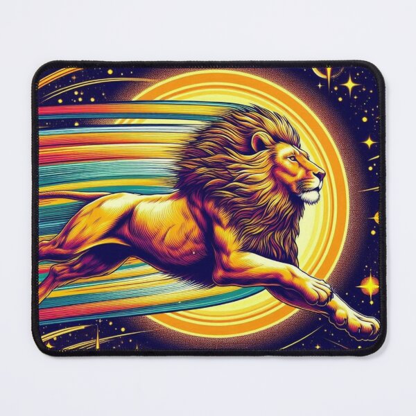 Item preview, wild lion running space designed and sold by Dogandesighn.