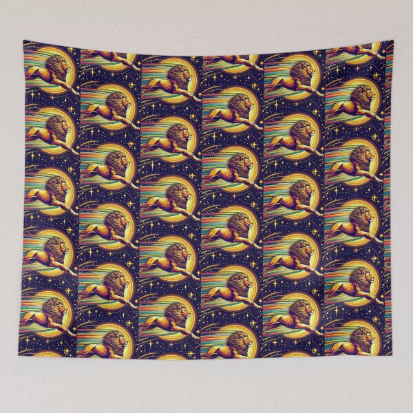 Item preview, wild lion running space designed and sold by Dogandesighn.