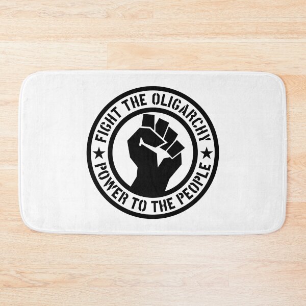 Item preview, Fight the Oligarchy - Power to the People (BLACK) designed and sold by Thelittlelord.