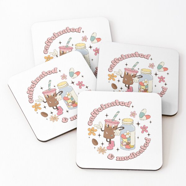 Item preview, Caffeinated And Medicated designed and sold by ArtHavenDesign.