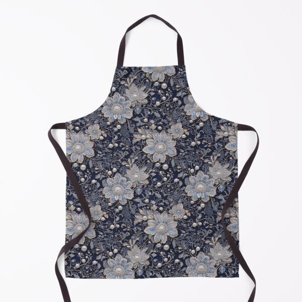 Item preview, Victorian lace floral pattern with pearls designed and sold by Designbes.
