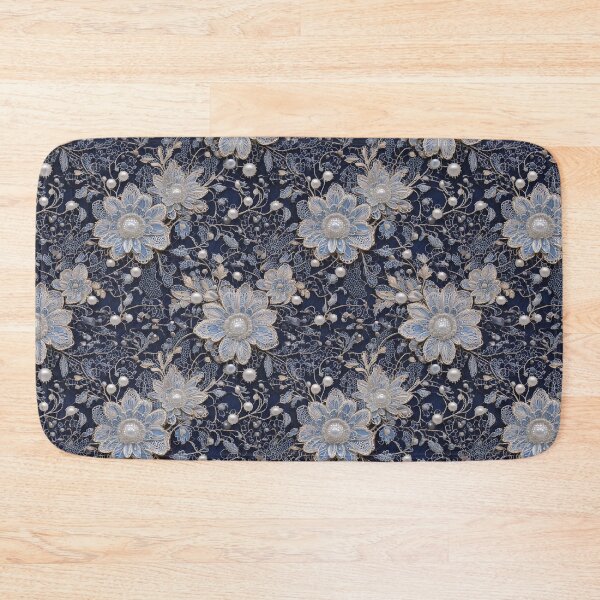 Item preview, Victorian lace floral pattern with pearls designed and sold by Designbes.