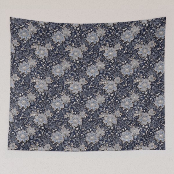 Item preview, Victorian lace floral pattern with pearls designed and sold by Designbes.
