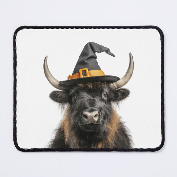 Item preview, Yak Wearing Halloween Witch Hat designed and sold by LazyOwlStore.