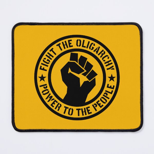 Item preview, Copy of Fight the Oligarchy - Power to the People (BLACK) designed and sold by Thelittlelord.