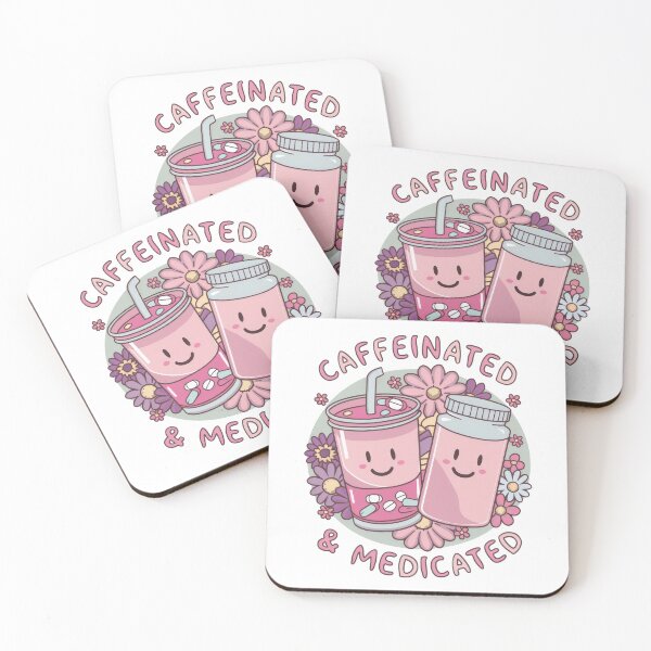 Item preview, Caffeinated And Medicated designed and sold by ArtHavenDesign.