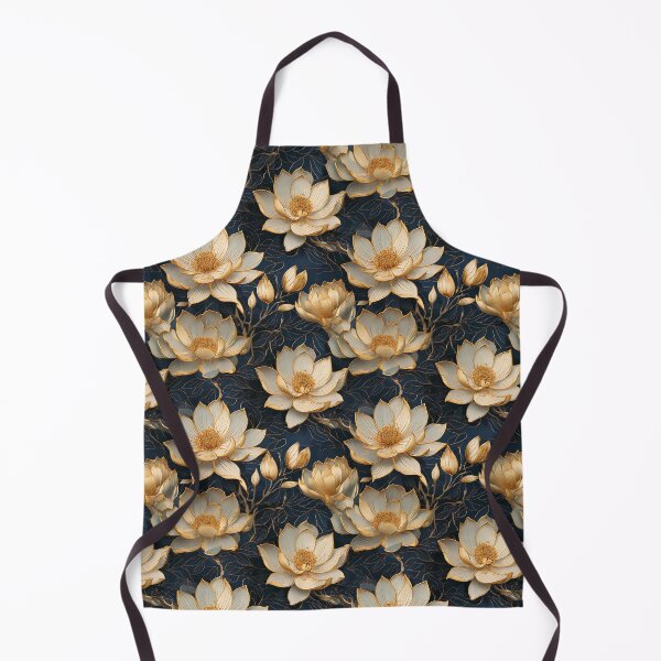 Item preview, Elegant gold-outlined magnolia floral designed and sold by Designbes.