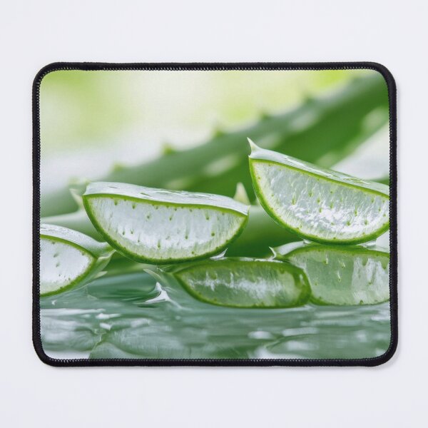 Item preview, Fresh aloe vera slices on a surface designed and sold by anytka.