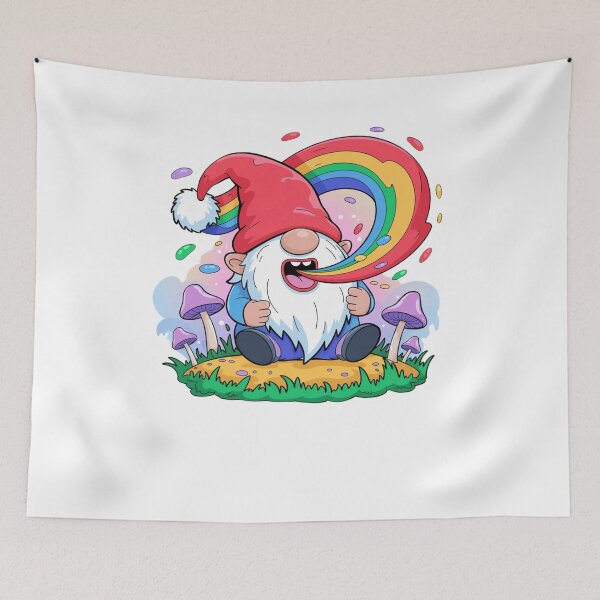Item preview, Rainbow Vomiting Gnome designed and sold by Mateusz Majcherek.