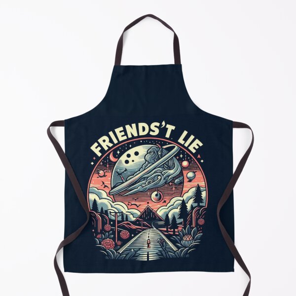 Item preview, "Friends Don’t Lie" Retro Quote T-Shirt – Stranger 80s Inspired Aesthetic designed and sold by KumarDesignLab.
