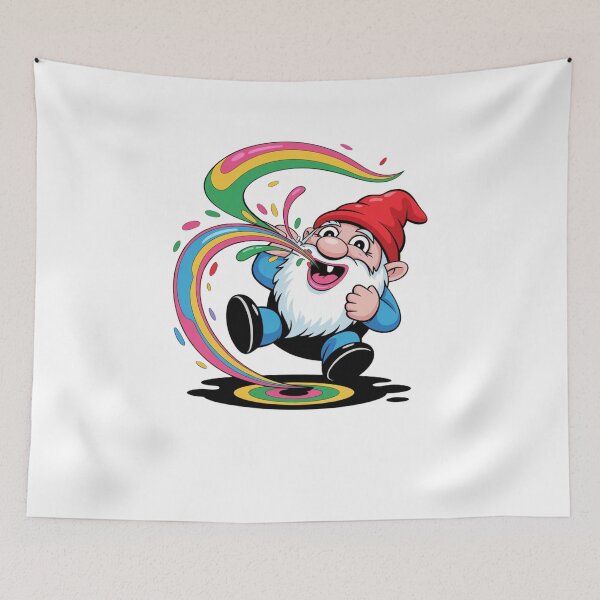 Item preview, Rainbow Vomiting Gnome designed and sold by Mateusz Majcherek.