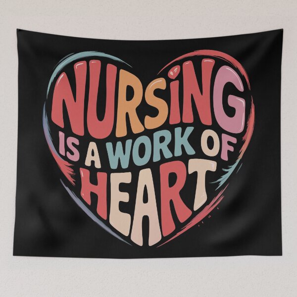 Item preview, nursing is a work of heart designed and sold by Lydyb-creations.