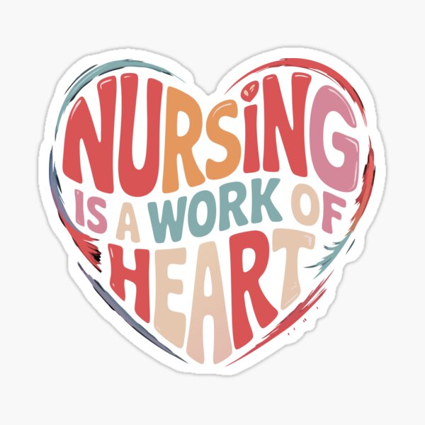 Item preview, nursing is a work of heart designed and sold by Lydyb-creations.