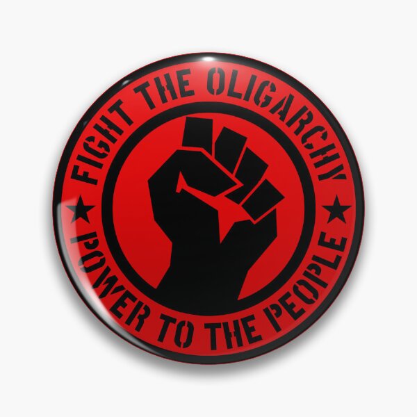 Artikelvorschau, Fight the Oligarchy - Power to the People (BLACK and RED) entworfen und verkauft von Thelittlelord.