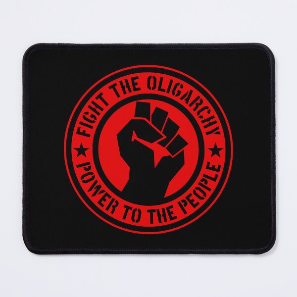 Item preview, Fight the Oligarchy - Power to the People (BLACK and RED) designed and sold by Thelittlelord.