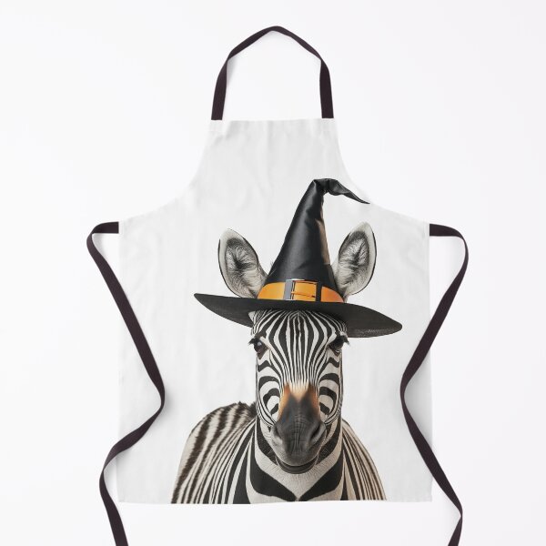 Item preview, Zebra Wearing Halloween Witch Hat designed and sold by LazyOwlStore.