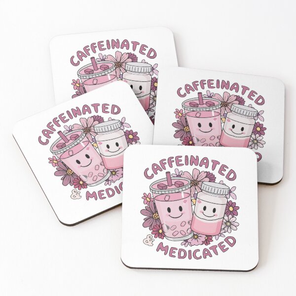 Item preview, Caffeinated And Medicated designed and sold by ArtHavenDesign.