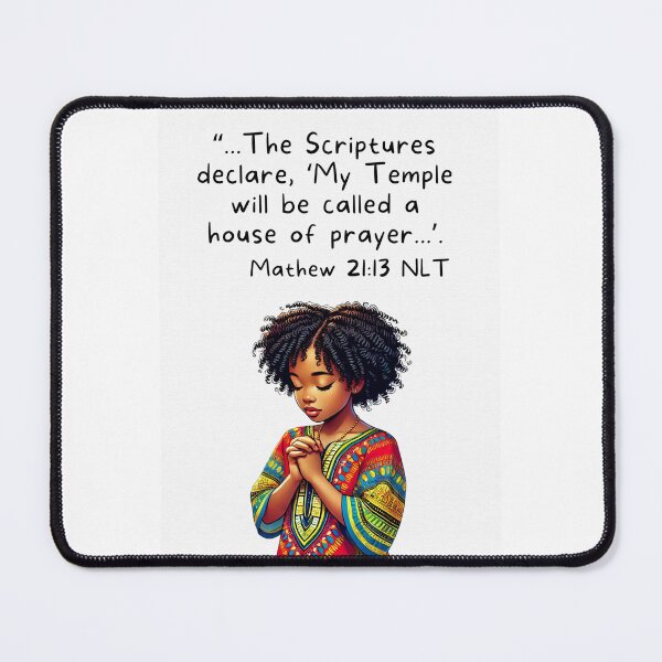 Item preview, Cute girl praying- Mathew 21:13 designed and sold by fribabywonder.