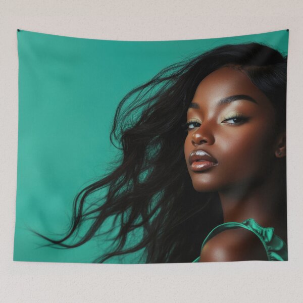 Item preview, Sleek model with flowing hair designed and sold by anytka.