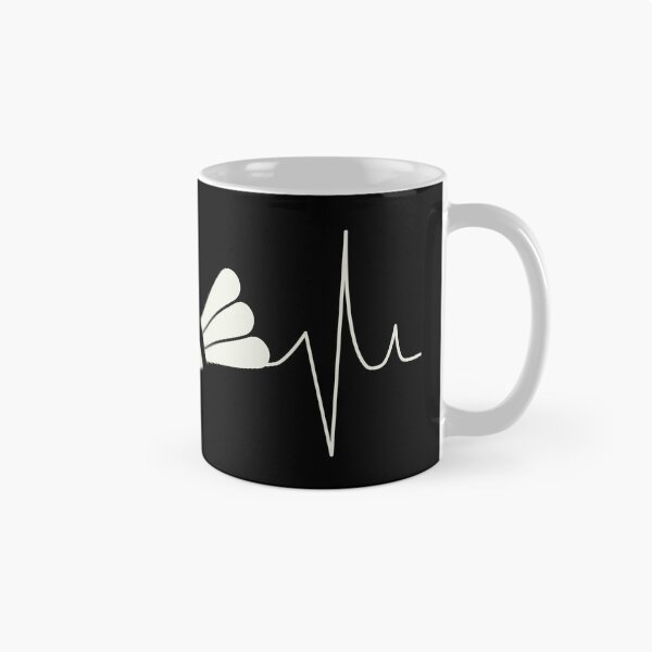Item preview, Lanzadera de bádminton en onda de ECG de latidos del corazón designed and sold by Shiraufa.