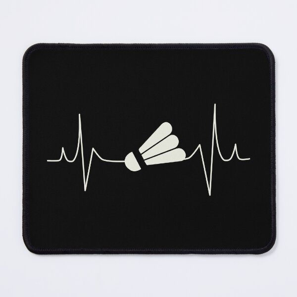 Item preview, Badminton Shuttle on Heartbeat ECG Wave designed and sold by Shiraufa.