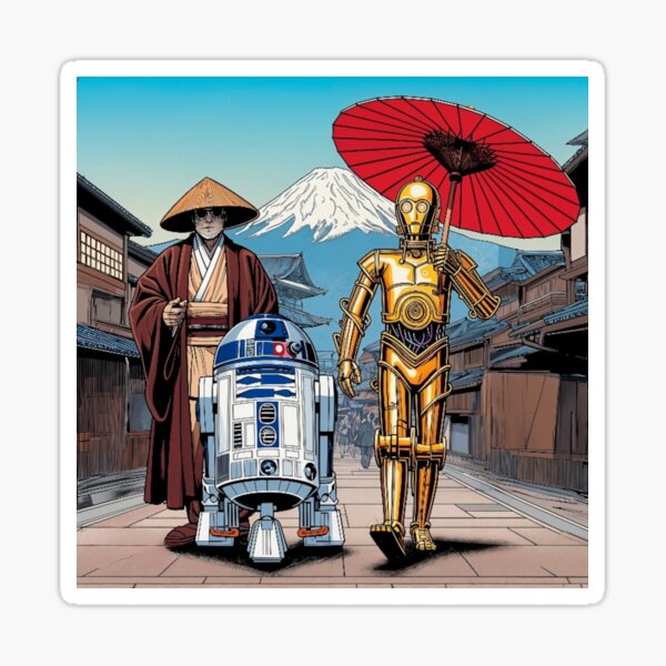 Item preview, Classic sci-fi movie droids and force master enjoy a trip to Japan designed and sold by SammyMorry.