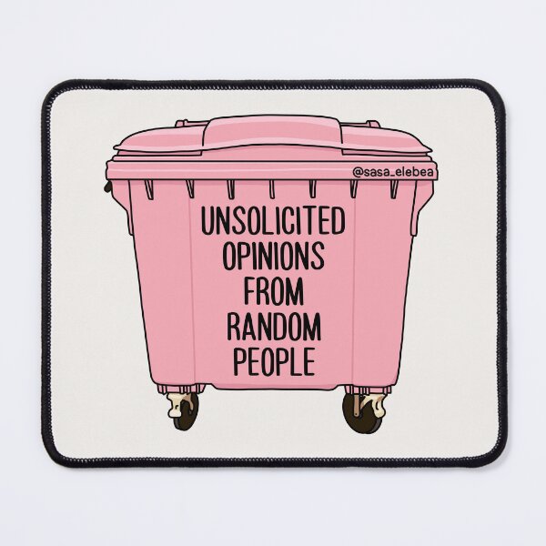 Item preview, Unsolicited opinions from random people by Sasa Elebea designed and sold by Sabrina Brugmann.
