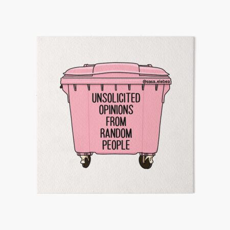 Item preview, Unsolicited opinions from random people by Sasa Elebea designed and sold by Sabrina Brugmann.