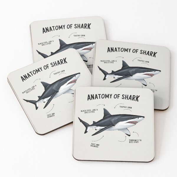Item preview,  Anatomy of a Shark designed and sold by Vintage Designs +.