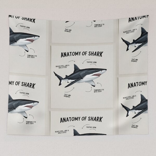 Item preview,  Anatomy of a Shark designed and sold by Vintage Designs +.