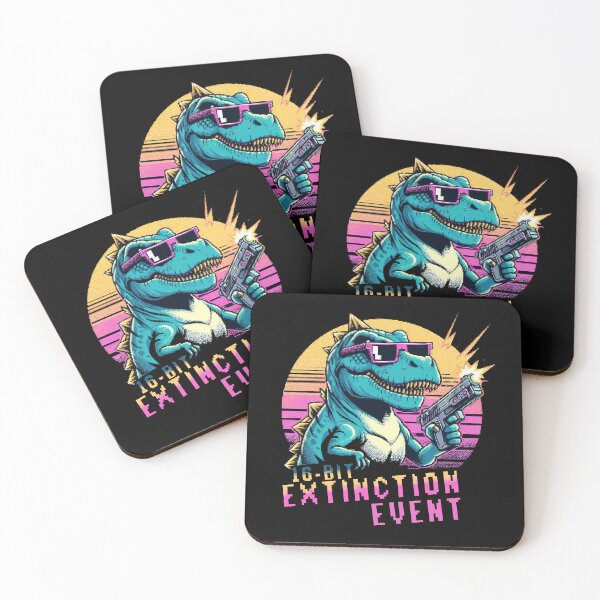 Artikelvorschau, Retro Dino 16 Bit Aussterbeereignis entworfen und verkauft von DarekShop.