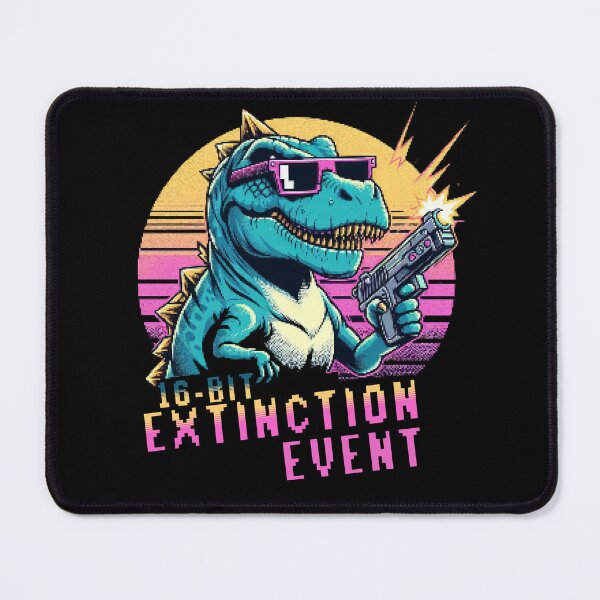 Aperçu de l'œuvre Événement d'extinction de dinosaures rétro 16 bits créée et vendue par DarekShop.