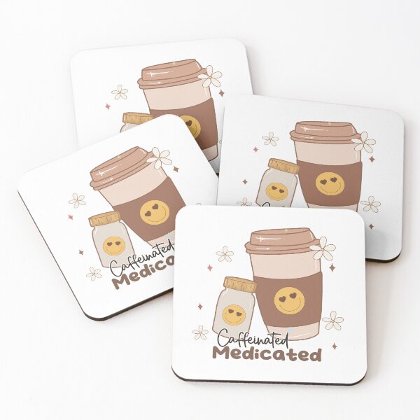 Item preview, Caffeinated And Medicated designed and sold by ArtHavenDesign.