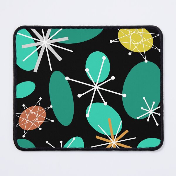 Item preview, Midcentury Sputnik Starbursts Black designed and sold by thepixelgarden.