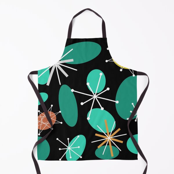 Item preview, Midcentury Sputnik Starbursts Black designed and sold by thepixelgarden.