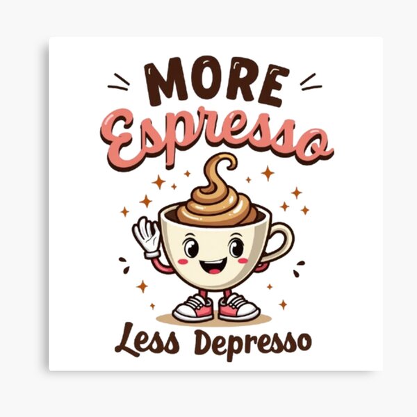Item preview, Drink more espressos and you will have less depression designed and sold by Snookems17.
