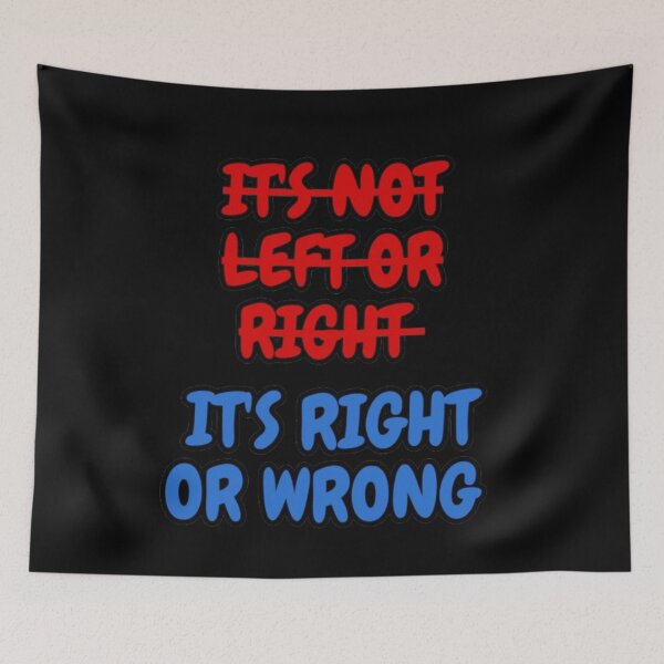 Item preview, IT'S NOT LEFT OR RIGHT IT'S RIGHT OR WRONG designed and sold by jaivikartist.