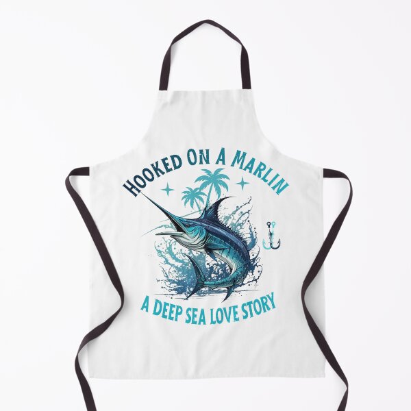 Item preview, Hooked on a Marlin – Deep Sea Fishing Design with Retro Style designed and sold by EpochFusion.