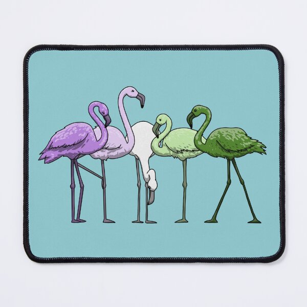 Item preview, Genderqueer Flamingoes designed and sold by Art by Veya.