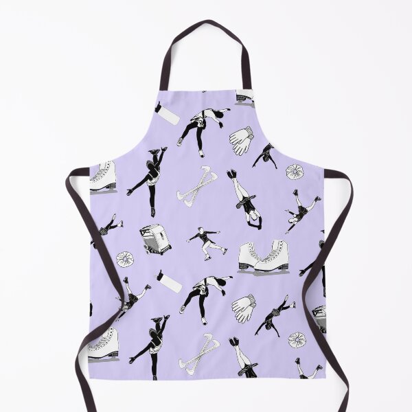 Item preview, Figure Skating Female Silhouettes and Accessories on Pastel Purple designed and sold by Purposely Designed.